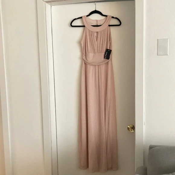 Robe En Focus Studio – Taille 6, Bleu Et Blanc Cassé, Sans Manches – Occasion Très Bon état